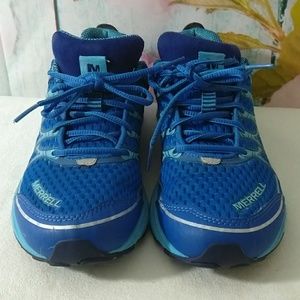 Merrell Womens Blue Athletic Sneakers Sz 8